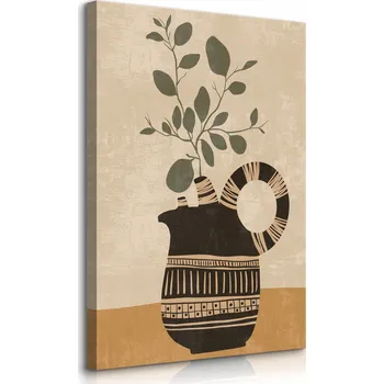 Obraz VELKÝ OBRAZ LISTY VĚTVIČKY ZÁTIŠÍ MINIMALISMUS STYL BOHO 70x100