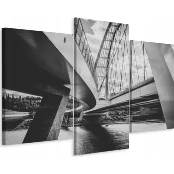 Obraz Obraz Tryptych MOST Architektura Pohled 3D 90x60