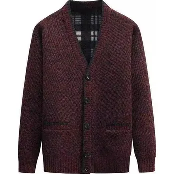 Pánský svetr Pánský svetr ND451 Barva: Vínová, Velikost: L