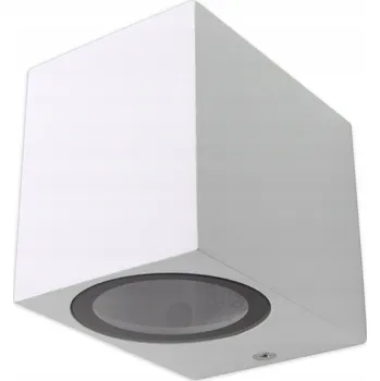 FASÁDNÍ LAMPA BÍLÁ GU10 IP44 ARCHITEKTONICKÉ SVÍTIDLO ZAHRADNÍ SVÍTIDLO