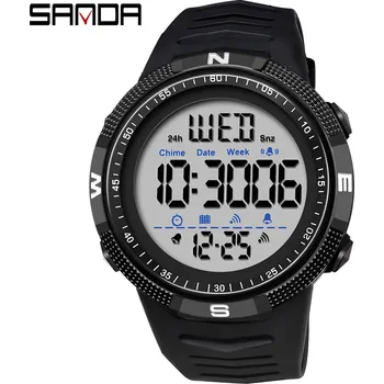 Hodinky Unisex digitální hodinky DF894 Barva (Varianta): 6014 Black White