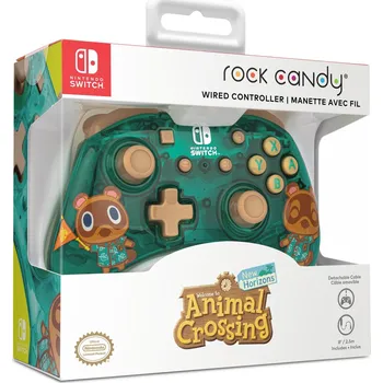 Herní ovladač PDP Ovladač SWITCH drátový Rock Candy ANIMAL CROSSING