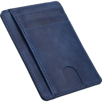 Ledvinka Pánské jednobarevné pouzdro na doklady Barva (Varianta): Tmavě modrá