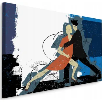 Obraz Obraz Lidé TANEC Abstrakce Vintage Styl 70x50