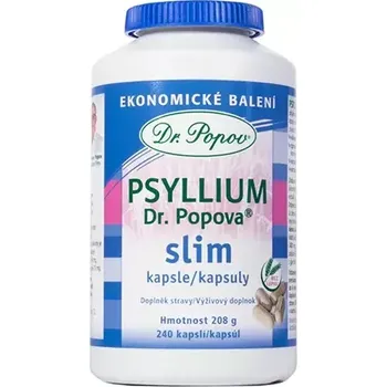Dr. Popov Psyllium SLIM kapsle,ekonomické balení, 240 ks