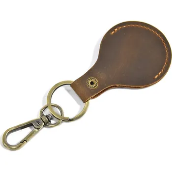 Ledvinka Klíčenka z pravé kůže airtag Barva (Varianta): 1 pc světle hnědá