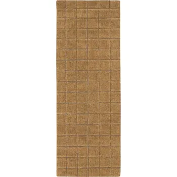 Koberec Okrově žlutý ručně tkaný vlněný běhoun 80x230 cm Mosaic Ochre – Lorena Canals ID_1752864