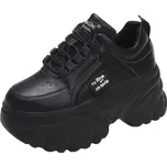 Chunky sneakers s tkaničkami Barva: Černá, Velikost: 34