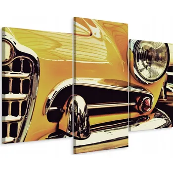 Obraz Obraz Triptych AUTO Retro Styl Dekorace 3D 90x60