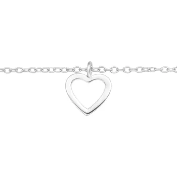 Náramek Náramek otevřené Srdce stříbro 925 1694