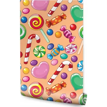 Fototapeta Tapeta do ložnice, sladkosti, barevné Srdíčka