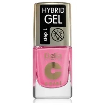 Lak na nehty NOVINKA! DELIA Hybridní lak GEL Krok 1 11 ml, 117 C. RŮŽOVÁ