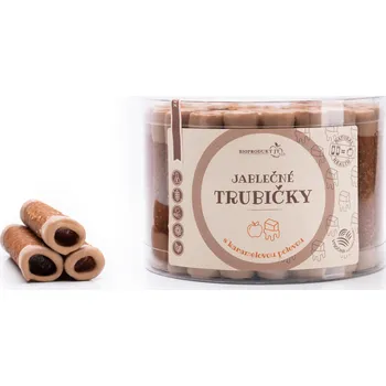 Sušené ovoce Jablečné trubičky s karamelovou polevou 43ks (540g)