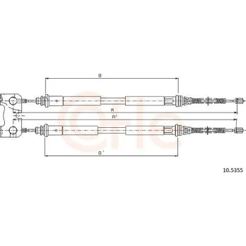 Autodíl Tažné lanko, parkovací brzda COFLE 92.10.5355