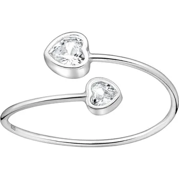 Prsten Prsten Srdci & Zirkony stříbro 925 Velikost: 7 - 1,7 cm (EU 55-56) 3000/7