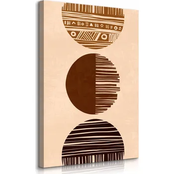 Obraz OBRAZ DO LOŽNICE AZTÉCKÉ KRUHY ABSTRAKCE STYL BOHO 40x60