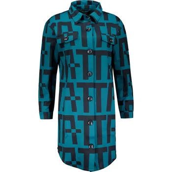 Dámská mikina Dámská prodloužená mikina ALTISPORT EVITA TMAVĚ ZELENÁ S