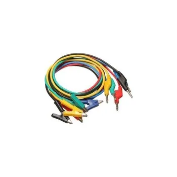 Měřicí kabel Šňůra měřicí s banánky a krokosvorkami - 1m HADEX N413A 5ks