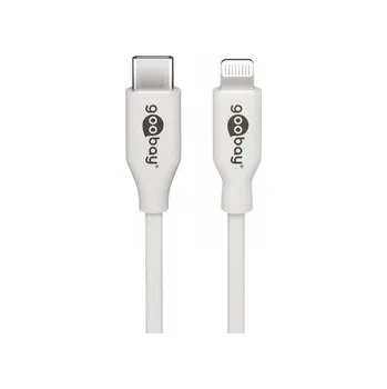Datový kabel USB-C - Apple Lightning Plug Goobay White kabel 1m