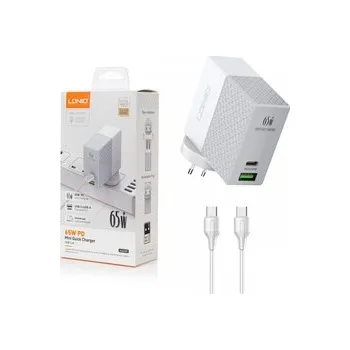 65W PD QC3.0 2portová USB nabíječka pro notebook