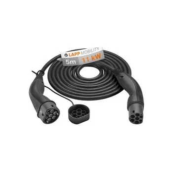 Nabíječka autobaterie EV HELIX Type 2 LAPP kabel 11kW 20A černý 5m