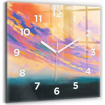 Hodiny Nástěnné hodiny Wallfluent, odstíny modré, 30 cm