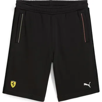 Pánské kraťasy Pánské kraťasy na volný čas Puma FERRARI RACE SWEATSHORTS černé 630184-01 - XL | UK 9,5 | US 10,5
