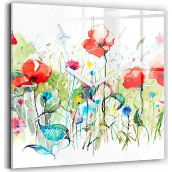 Hodiny Nástěnné hodiny Wallfluent bílé 30 cm