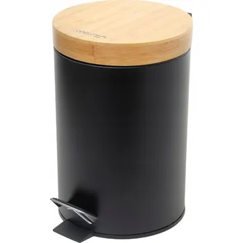 Odpadkový koš ODPADKOVÝ KOŠ MODERNÍ DESIGN, NÁŠLAPNÝ MECHANISMUS ODELO 3L MONTEZ ČERNÝ