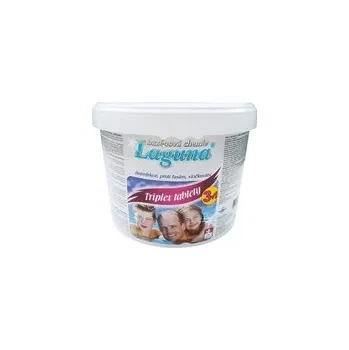 Bazénová chemie Multifunkční tablety pro chlorovou dezinfekci bazénové vody LAGUNA 3v1 Triplex 5kg