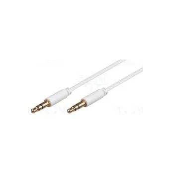 Audio kabel kabel JACK 3.5 ster.V-3.5 V ster. 3m bílý