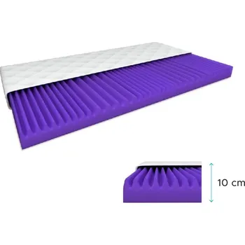 Matrace Pěnová matrace DELUXE 180 x 200 cm Ochrana matrace: BEZ chrániče matrace, 90x200 cm, výška 12 cm, do 90 kg, se samostatným potahem na zip, potah hypoalergenní