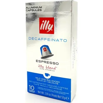 Kapsle do Nespresso Ecaffe Illy Decaff Espresso 10 ks