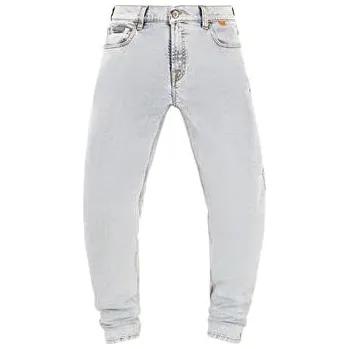 Moto kalhoty Moto kalhoty RICHA BRONX světle modré prodloužené - Velikosti kalhot 32