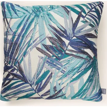 Povlak na polštářek Pad Ozdobný Povlak Na Polštář Frond, modrá / tyrkysová / bílá