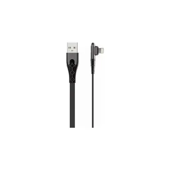 Datový kabel USB-A/Lightning LDNIO kabel pod úhlem 90 stupňů 1m LS581L