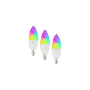 Žárovka Smart LED žárovka E14 6W RGB+CCT IMMAX NEO 07716C WiFi Tuya sada 3ks