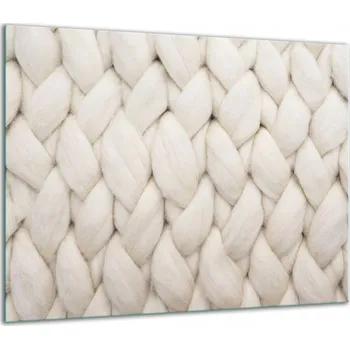 Obraz SKLENĚNÁ OCHRANNÁ DESKA NA SPORÁK 60x52 BÍLÁ