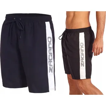 Pánské kraťasy Kraťasy plavkové kraťasy Zagano černé M sportovní polyester před kolena