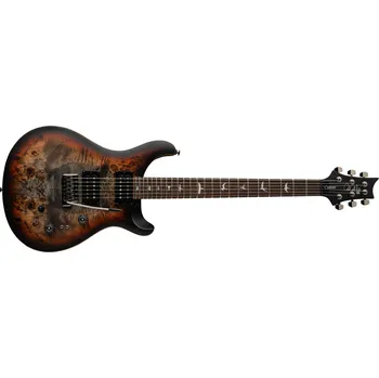 Elektrická kytara PRS SE Exotic Custom 24-08 Poplar Burl Charcoal Cherry Midnight Burst + prodloužená záruka 3 roky