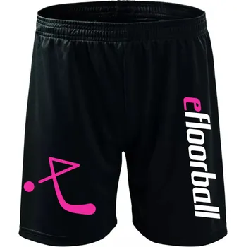 Pánské kraťasy Necy Eddy eFloorball Profi Shorts 2.0 Florbalové šortky XL, černá