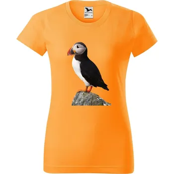Dámské tričko Dámské tričko s potiskem Papuchálek Barva trička: Tangerine orange - A2, Velikost: M