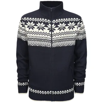 Pánský svetr Pulovr Cardigan Norweger navy XL [54/56]
