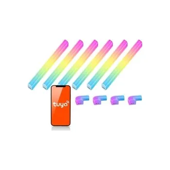 Nástěnné svítidlo Tuya RGB WIFI LED modulární nástěnné svítidlo 6x 40cm