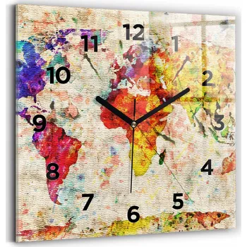 Hodiny Nástěnné hodiny Wallfluent hnědé 30 cm