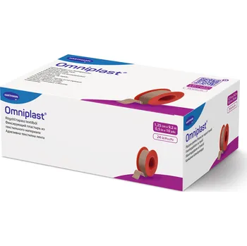 Zdravotnický materiál Omniplast náplast na cívce textilní 1,25cm x 9,2 m, (24ks)