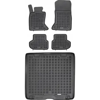 autokoberec Gumová sada autokoberců a rohože do kufru BMW Řada 5 F11 2013-2017 Kombi po faceliftu T