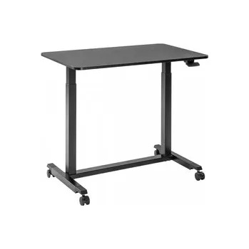 Psací stůl Buddy 04 nastavitelný stůl na kolečkách, černý