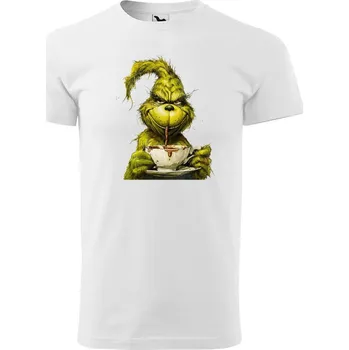 Dámské tričko MALFINI Pánské tričko - Grinch s čokoládou Velikost: 3XL