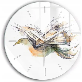 Hodiny Nástěnné hodiny Wallfluent oranžové 60 cm